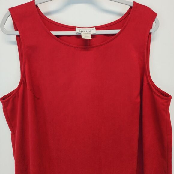 Vintage David Dart Maxi Dress Size 1X Red Shopping Thrifting Theme 90s Teacher - Picture 4 of 12